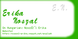 erika noszal business card